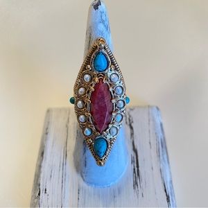 HSN Muze by Gypsy Gemstone Bronze Ring